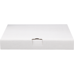 null Boîtes en carton ondulé pour pizza blanches 14 po 50 ea, 0,46 $/1ch