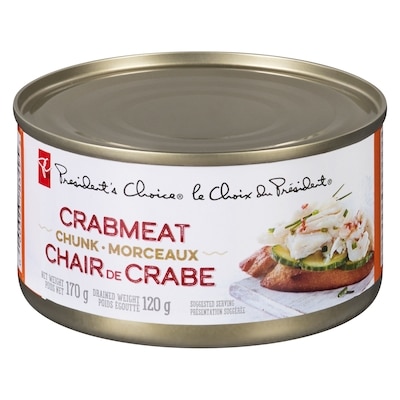 le Choix du Président Morceaux de chair de crabe 120 g, 5,83 $/100g