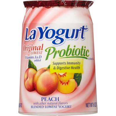 LA La Yogurt, Peach and Calcium 170 g, $1.05/100g
