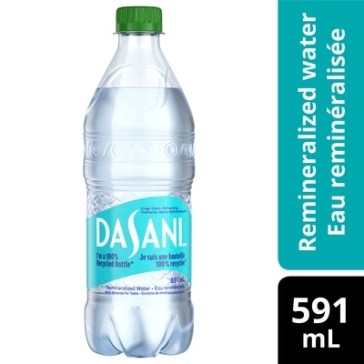 Dasani Eau Bouteille 591 ml, 0,39 $/100ml