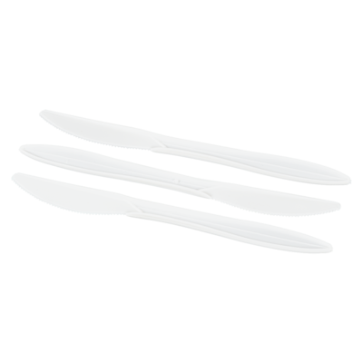 null Touch Plastic Knives, White     1000 ea, $0.02/1ea