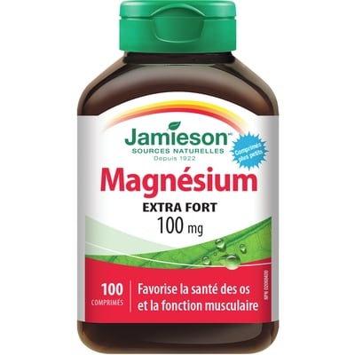 Jamieson Magnésium 100 mg 100 ea, 0,15 $/1ch
