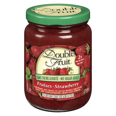 Smucker’s Fruit tartinade de fraises sans sucre 375 ml, 1,73 $/100ml