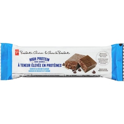 President's Choice Cookies and Cream Flavour High Protein Bars 78 g, $3.58/100g