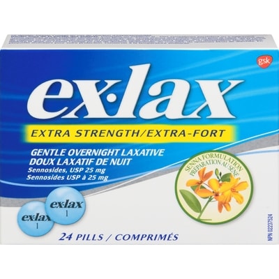 Ex-Lax Extra Strength 24 ea, $0.58/1ea