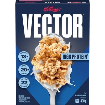 Kelloggs Vector Meal Replacement Cereal 400 g, $1.50/100g