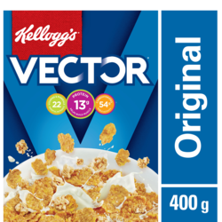 Kellogg’s Substitut de repas Vector céréales 400 g, 1,37 $/100g