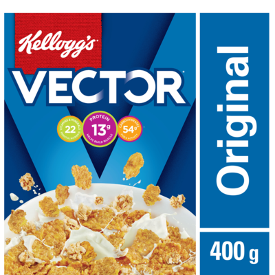 Kellogg’s Substitut de repas Vector céréales 400 g, 1,75 $/100g