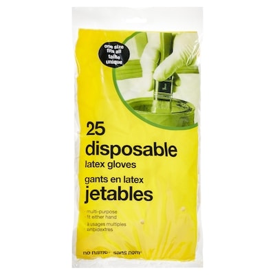 No Name Disposable Cleaning Gloves 25 ea, $4.00/1ea