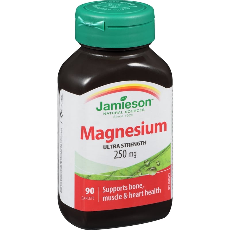 Magnesium High Potency Caplets, 250 mg