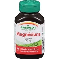 Jamieson Magnésium 250 mg Puissance élevée 90 ea, 0,17 $/1ch