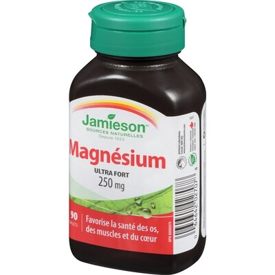 Magnésium 250&nbsp;mg Puissance élevée