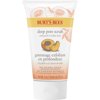 Burt’s Bees Gommage exfoliant en profondeur à la pêche et à l’écorce de saule 110 g, 11,35 $/100g