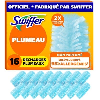 Swiffer Recharges de plumeaux, alter pour plumeau traditionnel, sans parfum, 16 unités 16 ea, 1,25 $/1ch