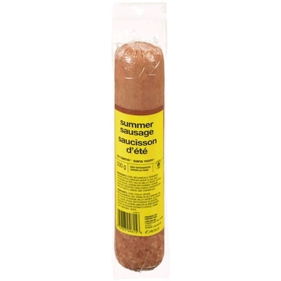 No Name Summer Sausage Chub 500 g, $1.00/100g