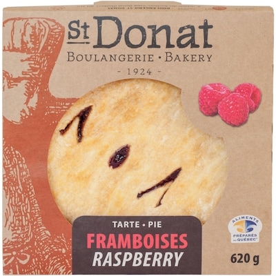 St-Donat Tarte aux framboises 570 g, 1,40 $/100g