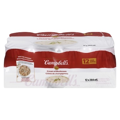 Campbell’s Crème de champignons format Club 12x284.0 ml, 0,50 $/100ml