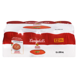 Campbell’s Soupe aux tomates 12x284.0 ml, 0,50 $/100ml