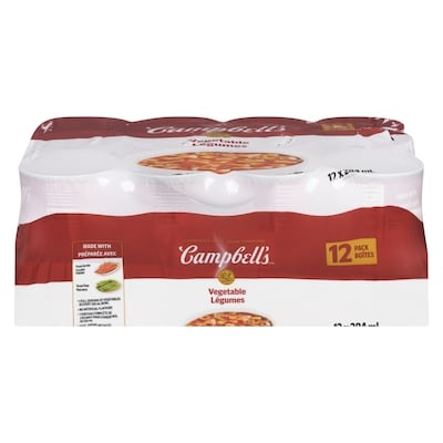 Campbell’s Soupe aux légumes format Club 12x284.0 ml, 0,50 $/100ml
