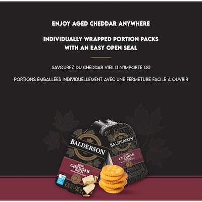 Portions Individuelles De Fromage Cheddar Vieilli 2 Ans Paquet De 6