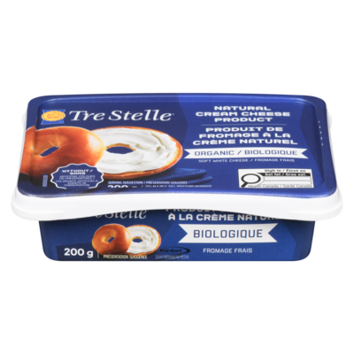 Tre Stelle Tre Stelle Tartinade au fromage à la crème biologique 200 g, 2,50 $/100g