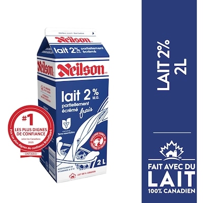 Neilson Lait 2% 2 l, 0,27 $/100ml