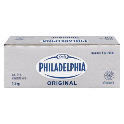 Philadelphia Fromage à la crème original 1.5 kg, 1,20 $/100g