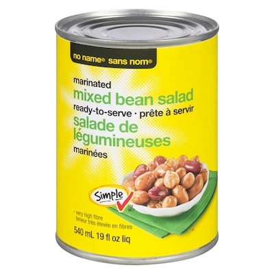 Sans Nom Salade de légumineuses marinées 540 ml, 0,46 $/100ml