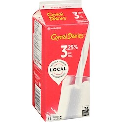 Central Dairies 3.25% Homogenized Milk - 2 l | Dominion Stores of
