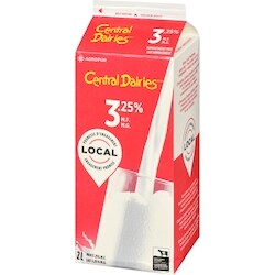 Central Dairies 3.25% Homogenized Milk - 2 l | Dominion Stores of