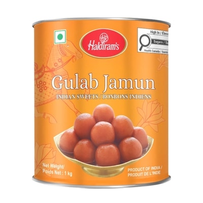 Haldiram’s Gulab jamun 1 kg, 0,70 $/100g