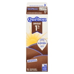 QUÉBON Lait au chocolat 1 l, 0,30 $/100ml