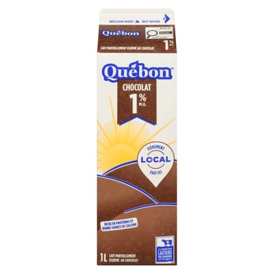 QUÉBON Lait au chocolat 1 l, 0,28 $/100ml