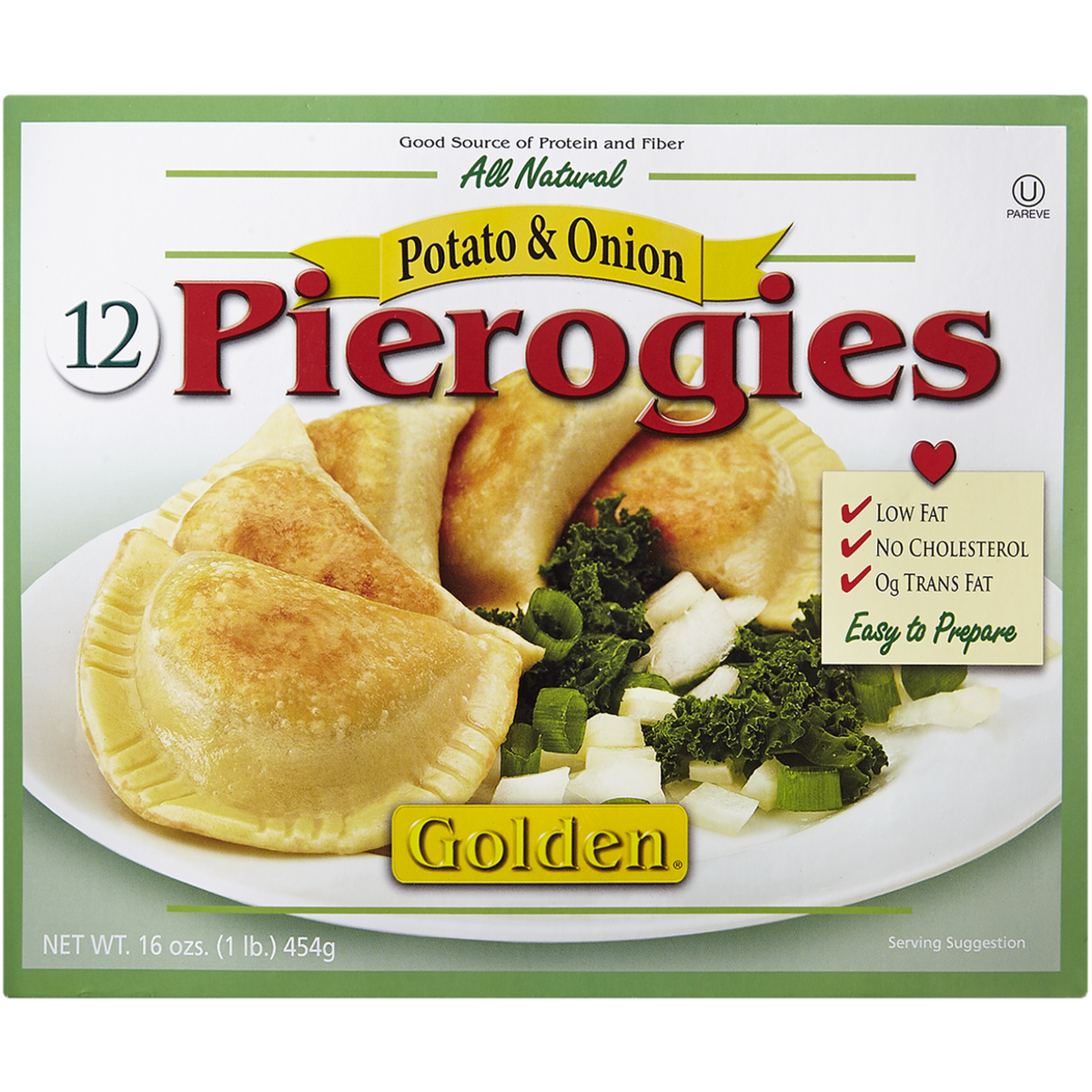 Golden Pierogis farcis de pommes de terre et oignons casher 454 g, 1,54 $/100g