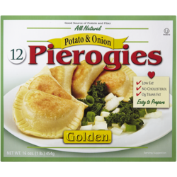Golden Pierogis farcis de pommes de terre et oignons casher 454 g, 1,83 $/100g