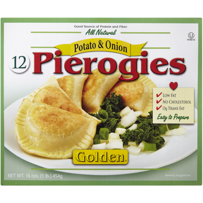 Golden Pierogis farcis de pommes de terre et oignons casher 454 g, 1,71 $/100g