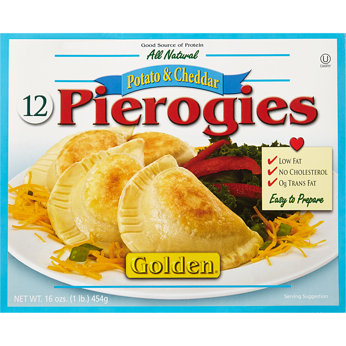 Golden Pierogis pommes de terre et fromage casher 454 g, 1,54 $/100g