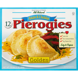 Golden Pierogis pommes de terre et fromage casher 454 g, 1,83 $/100g