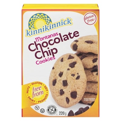 Kinnikinnick Choco Chip Cookie 220 g, $2.27/100g