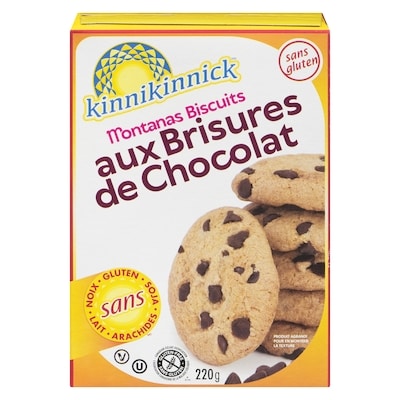 Kinnikinnick Biscuit aux brisures de chocolat 220 g, 2,27 $/100g