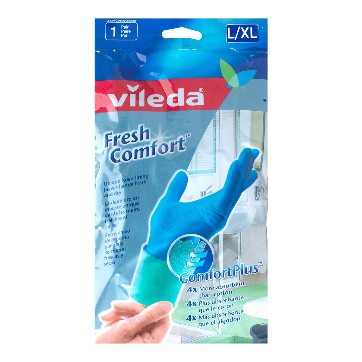 Vileda Gants Fresh Comfort (Grand/Très grand) 1 ea, 6,49 $/1ch
