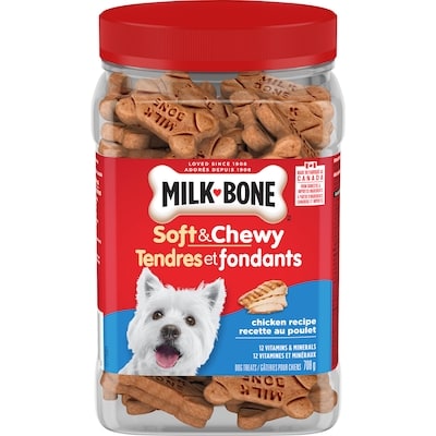 Milkbone Soft & Chewy Chicken Recipe Dog Treats 708 g, $1.69/100g