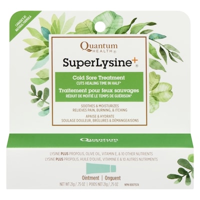 Quantum Super Lysine Plus + Cold Sore Treatment 21 g, $119.00/100g