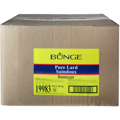 Tenderflake Saindoux 20 kg, 0,38 $/100g