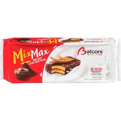 Balconi Mix Max Snack Cakes 350 g, $1.08/100g