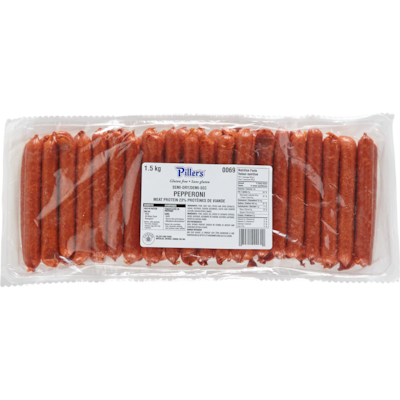 Pillers Bulk Pepperoni Sticks $29.90/1kg $13.57/1lb