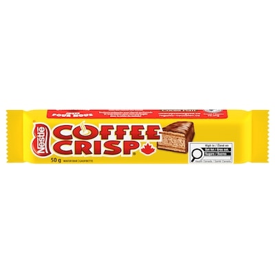 Nestlé Coffee Crisp Wafer Bar, Proudly Prepared in Canada 50 g, $3.58/100g