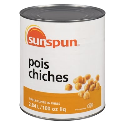 Sunspun Pois chiches 2.84 l, 0,27 $/100ml