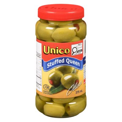 Unico Queen Olives, Stuffed 375 ml, $1.33/100ml