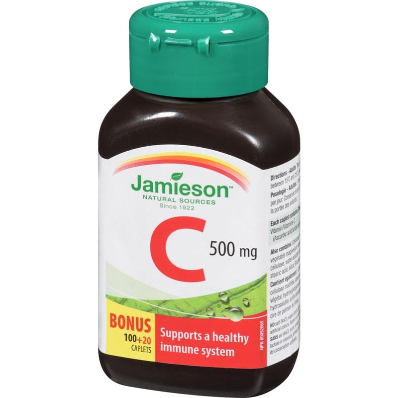 Vitamin C Caplets, 500 mg